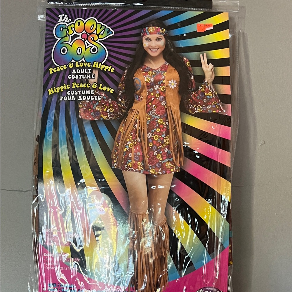 Groovy 60s Hippie Costume with Fringe